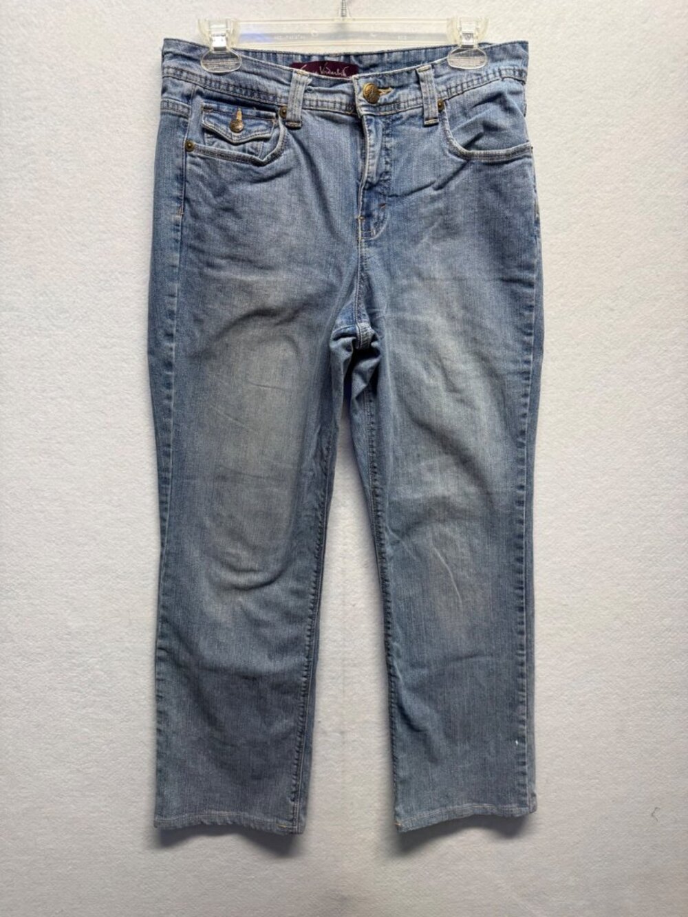 Gloria Vanderbilt Amanda Jeans Size 12 Medium Wash Denim Stretch Mid-Rise